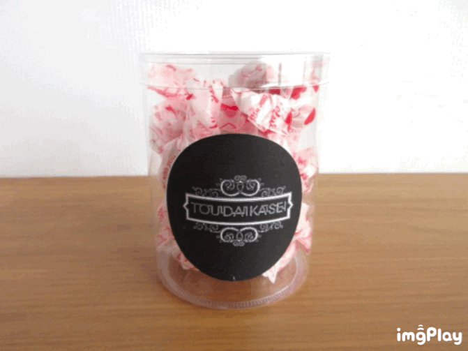 チョコレートのPET円筒ケース⑤