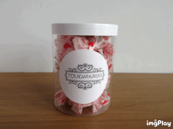 チョコレートのPET円筒ケース2-④