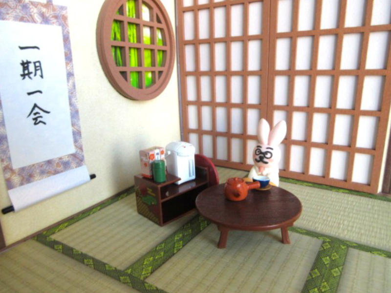 キャラクター人形(和室の休憩室)