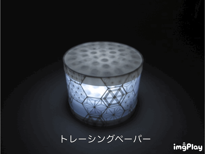 円筒ケースｘLEDライト⑥