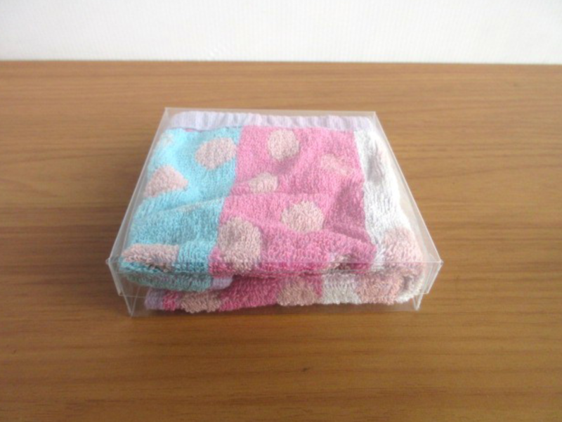 タオルハンカチの上下フタ式(フタ身式)①